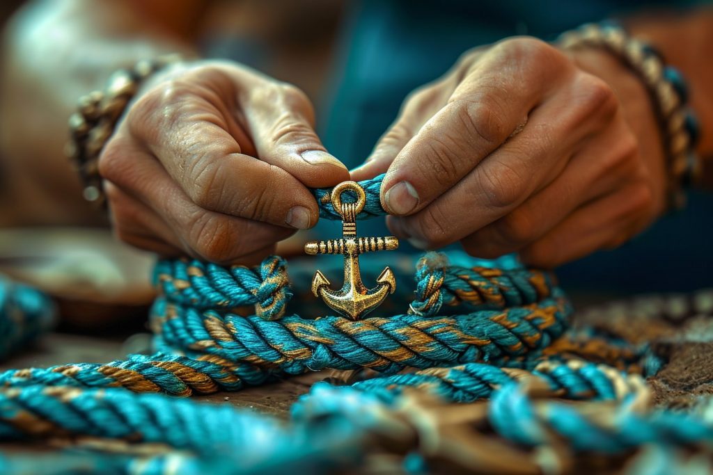 L’art des nœuds : maîtrisez la création de bracelets ancre marine personnalisés