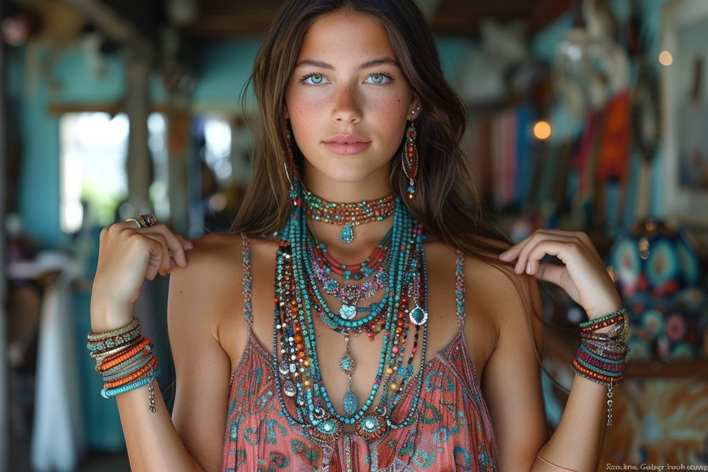 L’art de l’accessoire : bijoux indispensables pour compléter une robe bohème