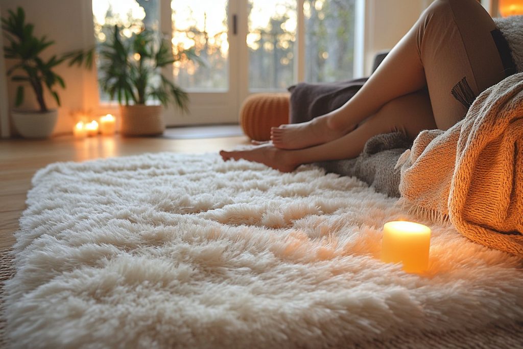 Tapis shaggy en coton : avantages et inconvénients