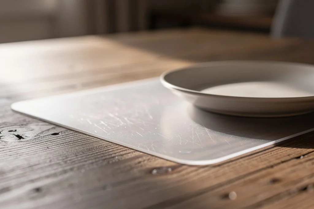 Est-ce que le set de table plastique protège vraiment votre table de la chaleur ?
