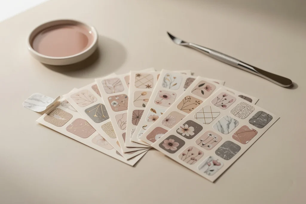Stickers pour ongles : le secret d’une manucure parfaite en un clin d’œil