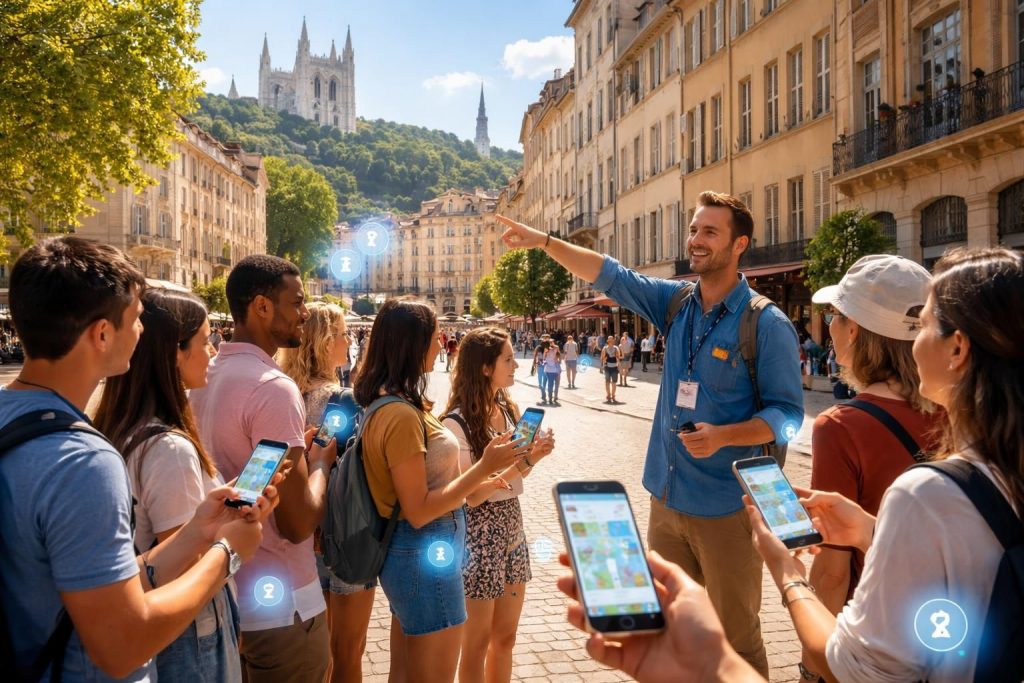 Créer des parcours culturels urbains avec application interactive et guides patrimoine pour découverte Lyon enrichissante