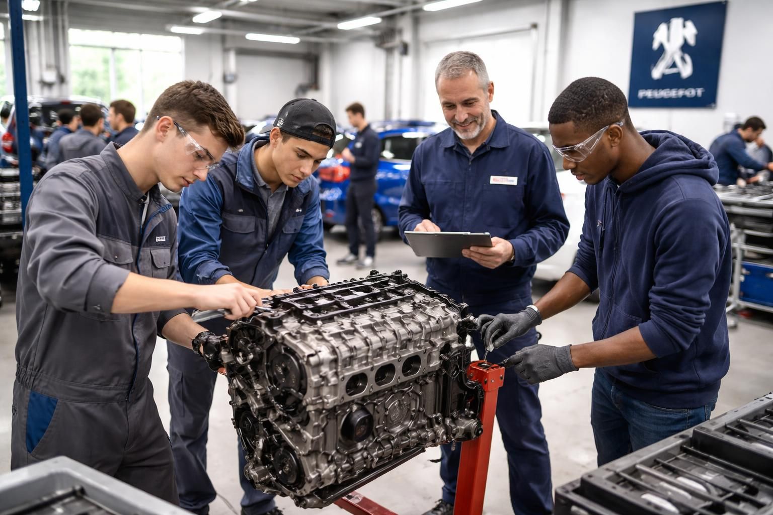 découvrez notre formation en mécanique automobile à lyon, incluant des stages pratiques sur moteurs renault, peugeot et citroën pour maîtriser toutes les compétences techniques.