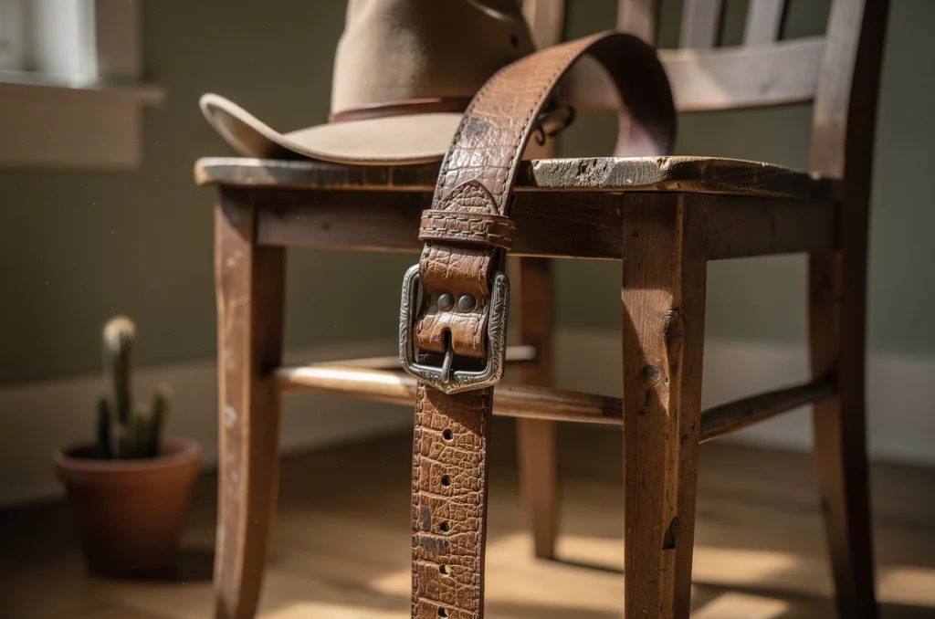 Comment transformer une vieille ceinture cowboy en élément déco plein de caractère